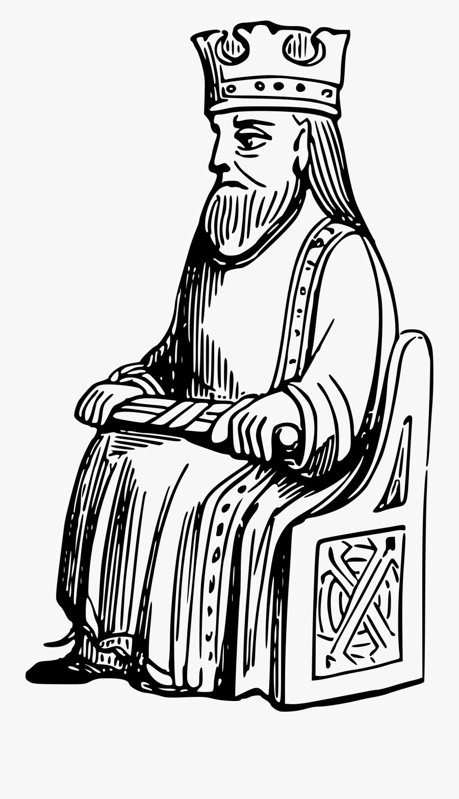 Png Library Stock - King Clipart Black And White, Transparent Clipart