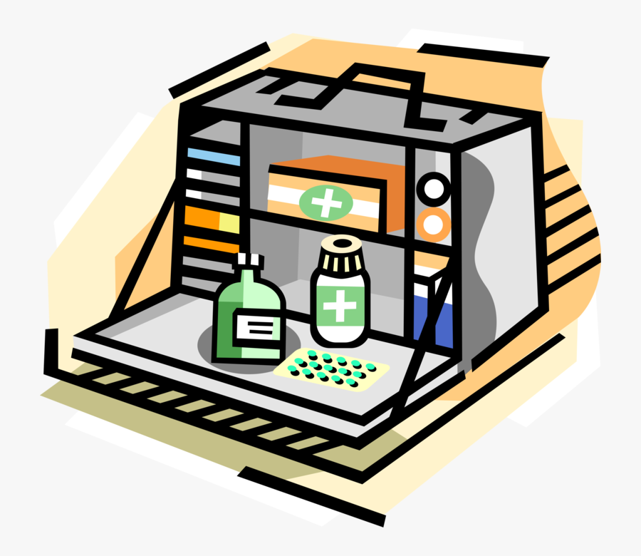Vector Illustration Of Medical Emergency First Aid - First Aid Kit Clip Art Png, Transparent Clipart