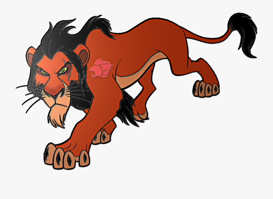 Lion Guard Scar By Tajgon01 - Scar Lion King Sticker, Transparent Clipart