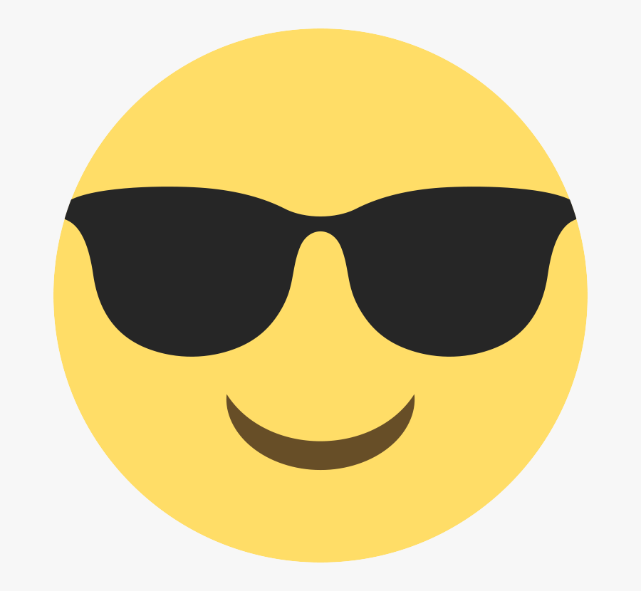 Emoticon Sunglasses Of Smiley Face Tears Joy Clipart - 😎 Png, Transparent Clipart