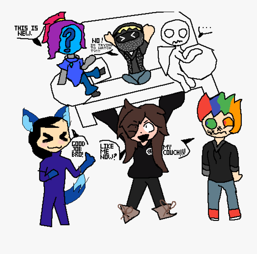 @xxlazylizzy22xx Took Their Couch Clipart , Png Download - Cartoon, Transparent Clipart