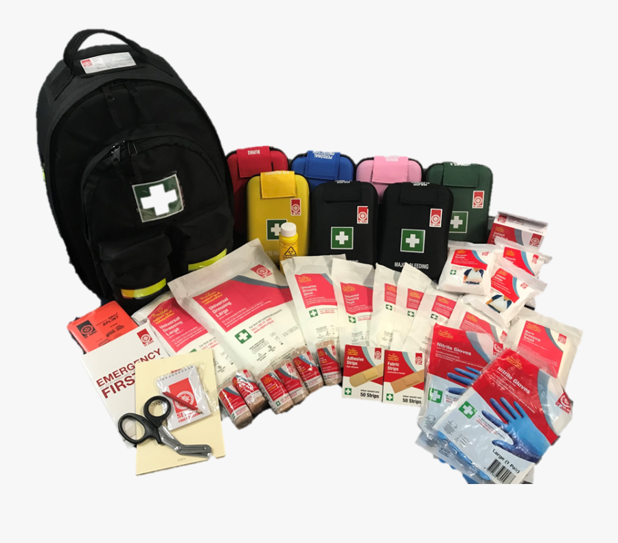 Modular Trauma First Aid Pack - Medical Bag, Transparent Clipart