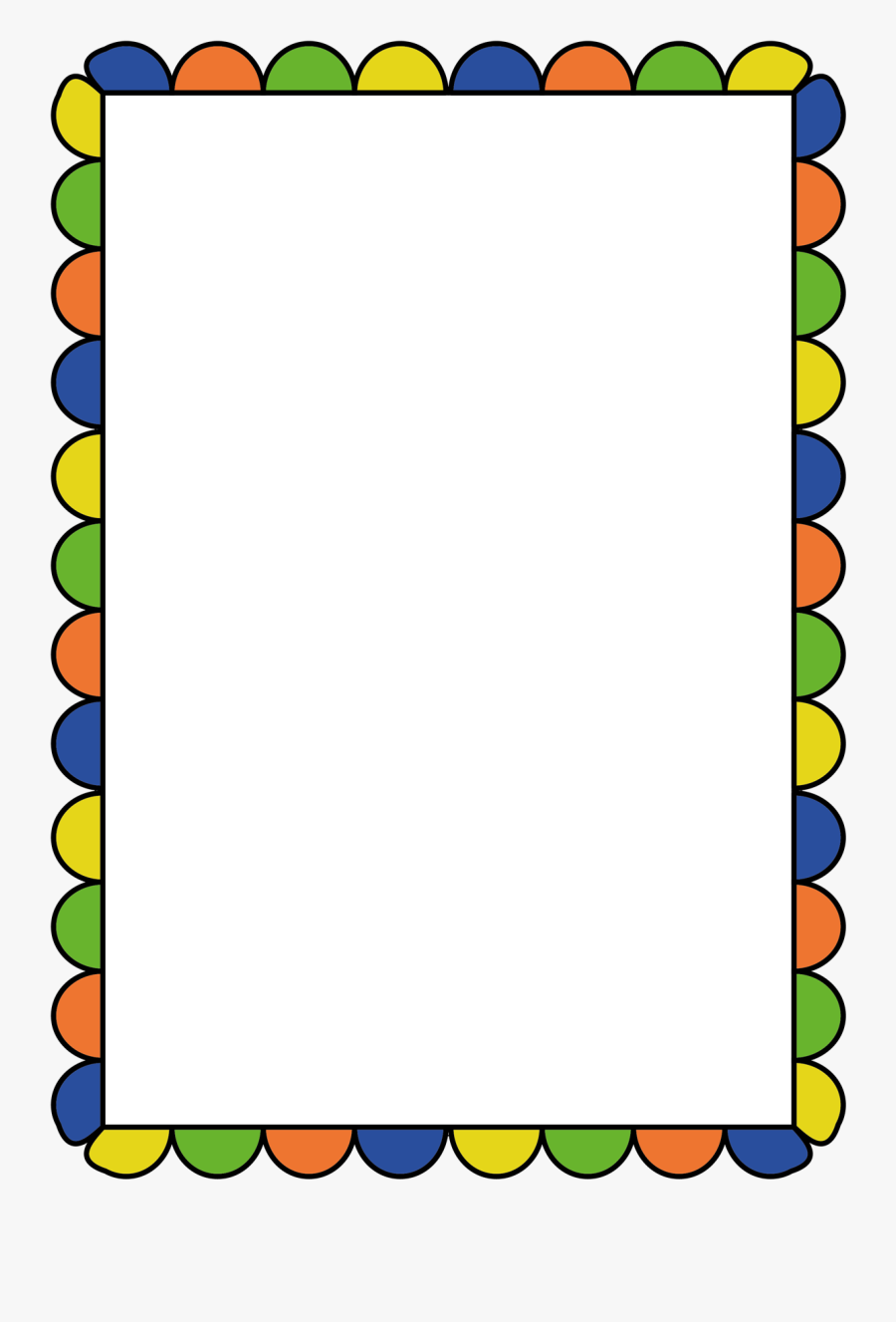 Marcos Escolares Bordes Png Clipart , Png Download - Border For Drawing Sheet, Transparent Clipart