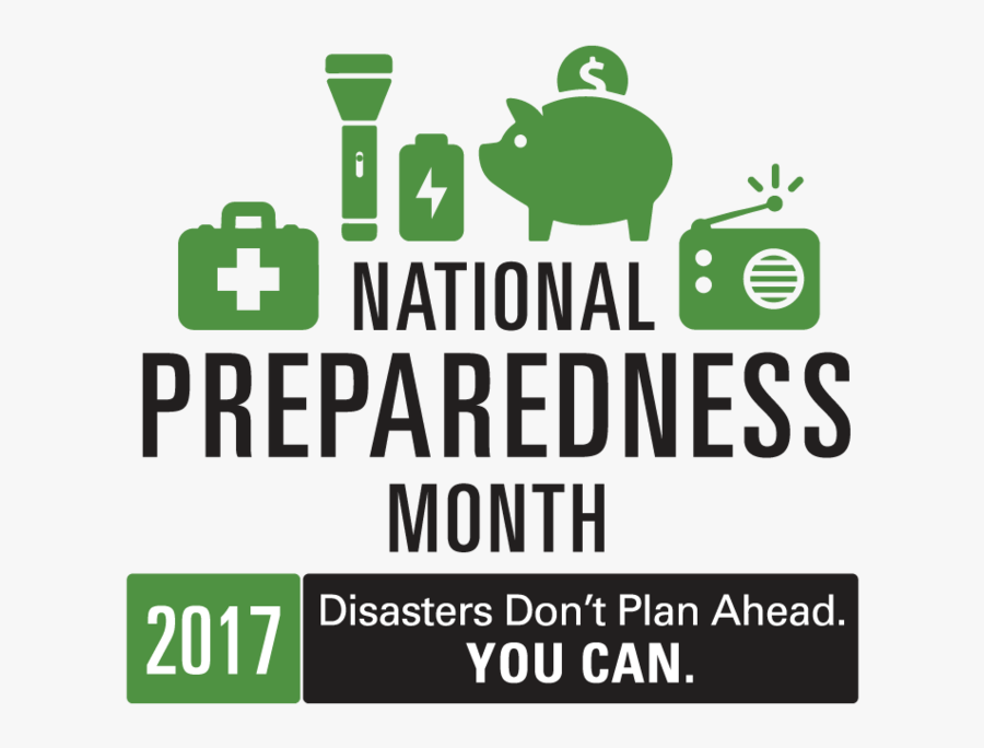 Npm17 Logo Rgb Medium - National Disaster Preparedness Month 2019, Transparent Clipart
