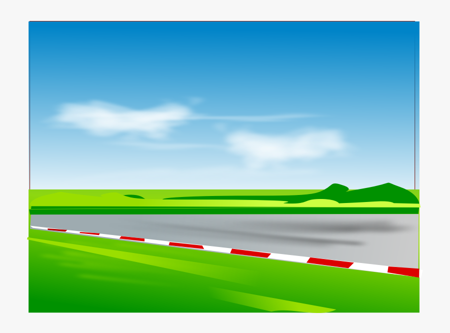 Clipart - Race Track - Background Cartoon Race Track, Transparent Clipart