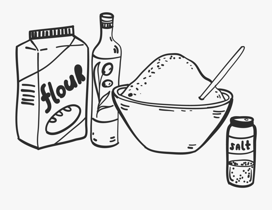 Playdough Clipart Black And White, Transparent Clipart