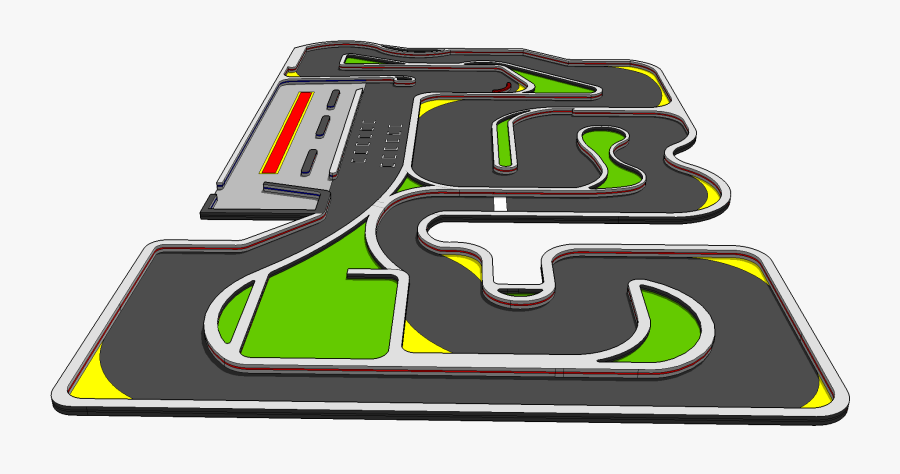 Street Race Track Road - Race Track Mini Golf, Transparent Clipart