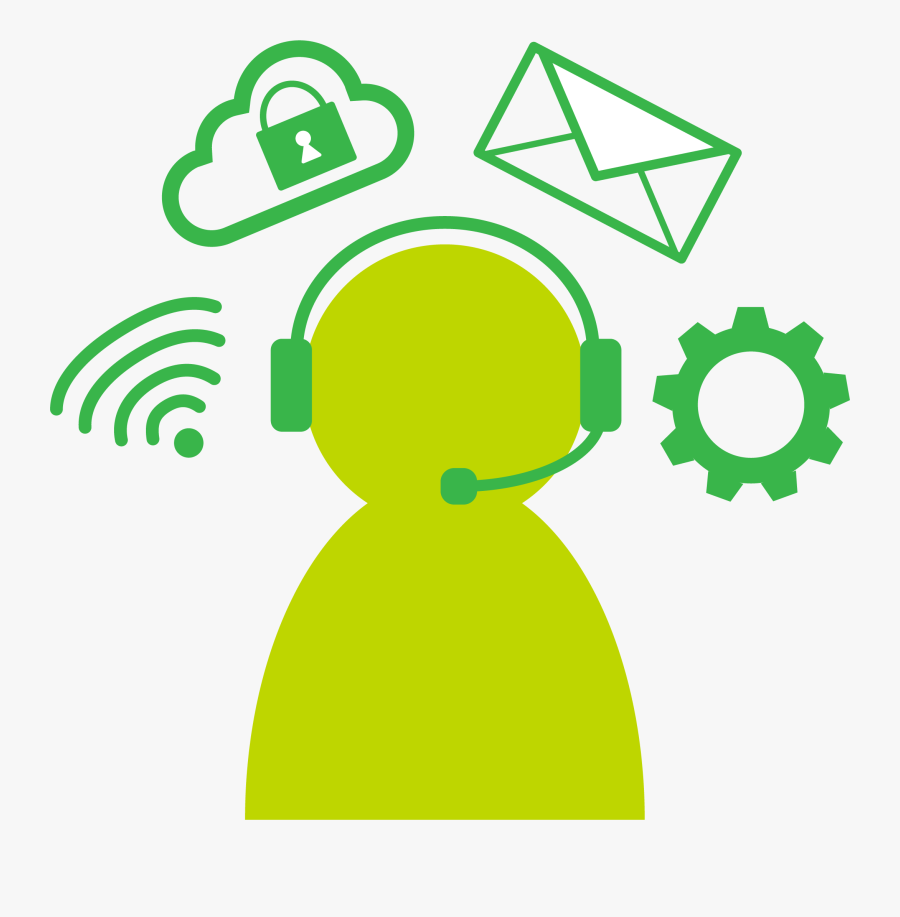 Contact The It Support Center - Support Icon Green Png, Transparent Clipart