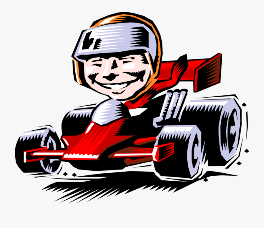 Race Car Track Clipart - Race Car Driver Cartoon , Free Transparent Cli...