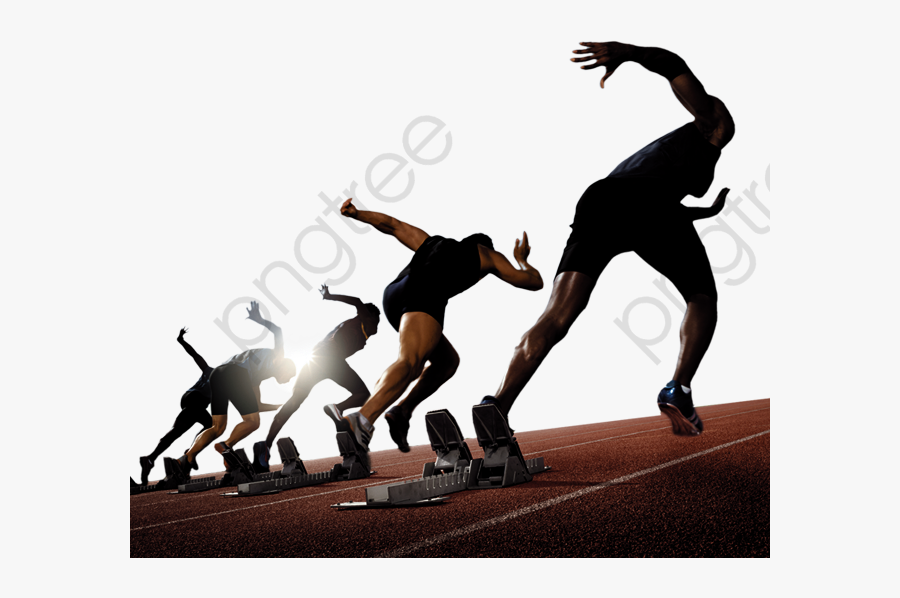 Race Track Clipart Athlete - Track And Field Background, Transparent Clipart