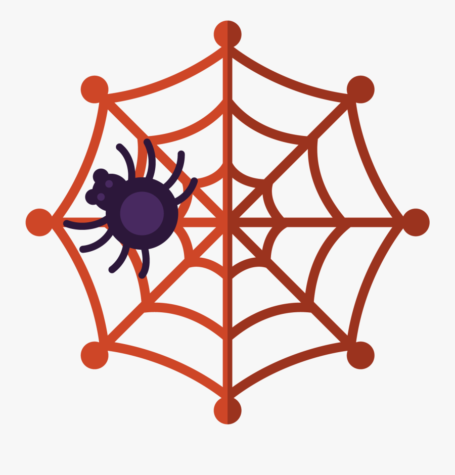 Cartoon Spiderweb Clipart - Cut Out Printable Spider Web, Transparent Clipart
