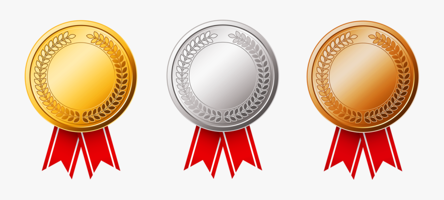 Picture - Gold And Silver Medal, Transparent Clipart