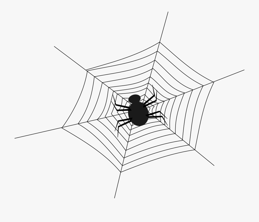 Spider Jpg Free Stock - Spider Web Drawings Easy, Transparent Clipart