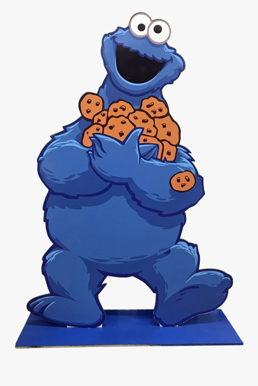 Transparent Monster Truck Clipart - Cookie Monster Sesame Street Characters, Transparent Clipart