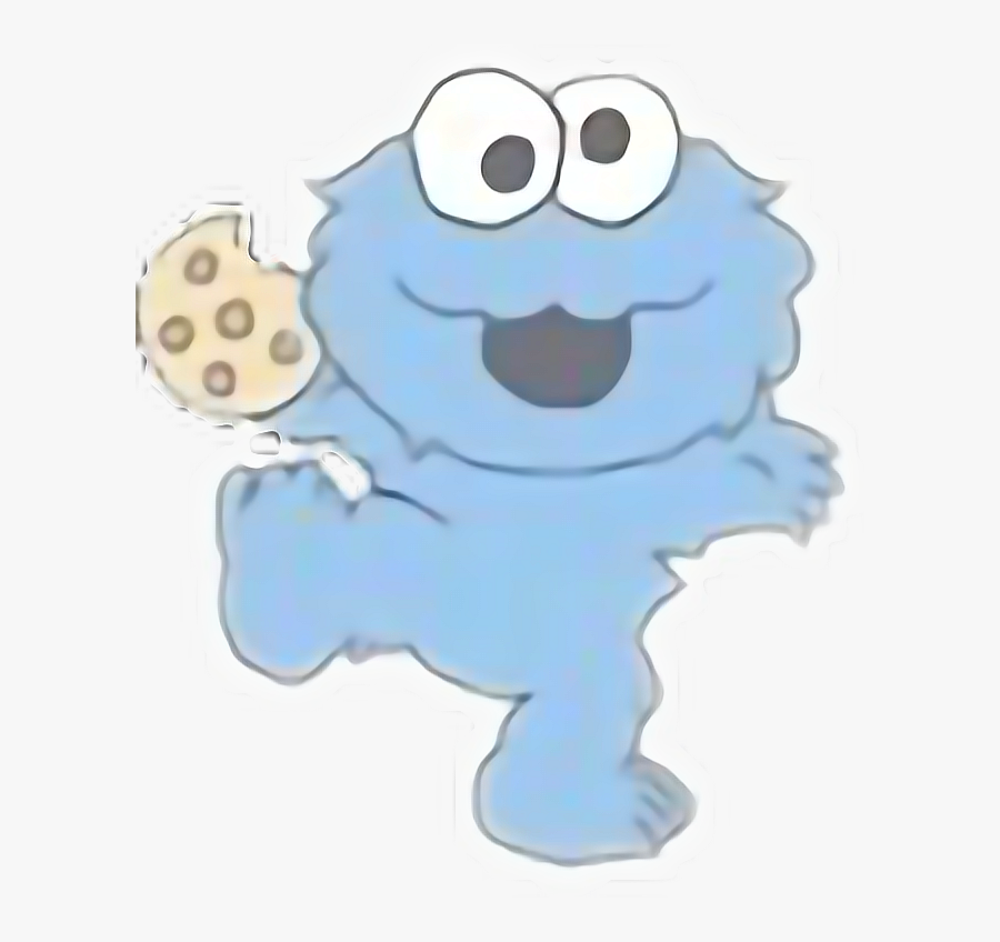 Cookie Monster Clipart Kawaii - Easy Drawing Of Cookie Monster, Transparent Clipart