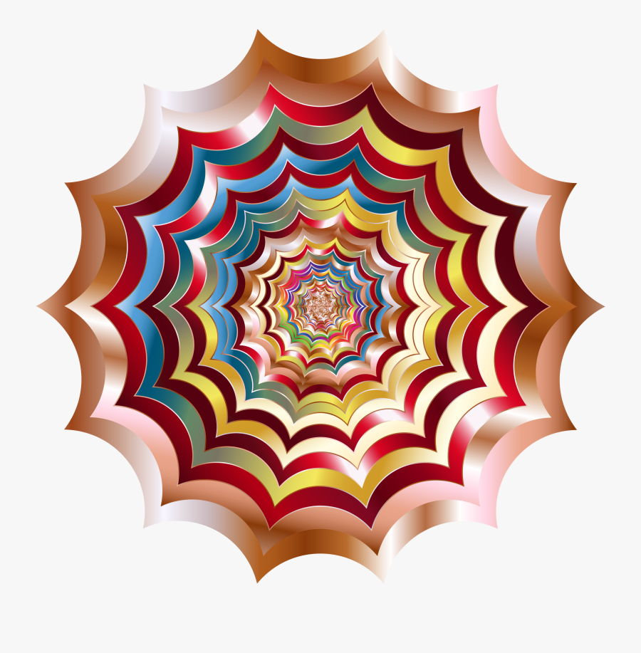 Spiderweb Clipart Colorful Spider - Spider Web Hypnotic, Transparent Clipart