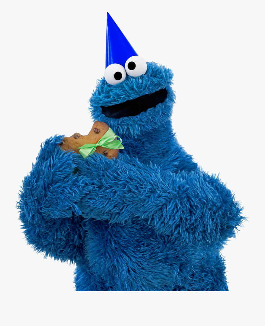 Happy Birthday Cookie Monster, Transparent Clipart