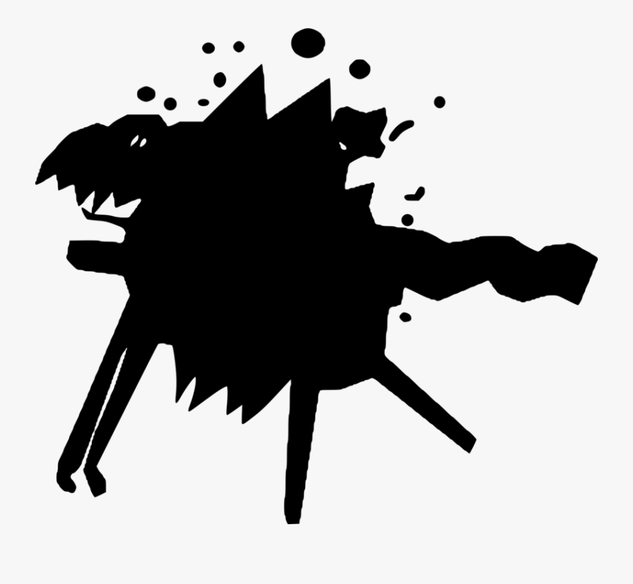 Silhouette,monochrome Photography,artwork - Clipart Creature, Transparent Clipart