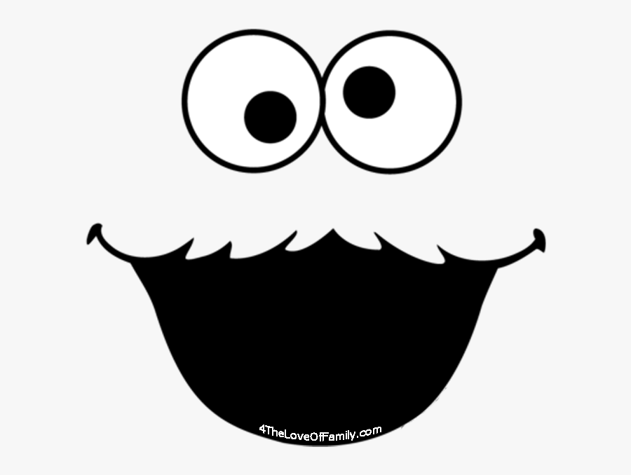 Could Use These For So Many Things Free Sesame Street - Cookie Monster Eyes And Mouth, Transparent Clipart