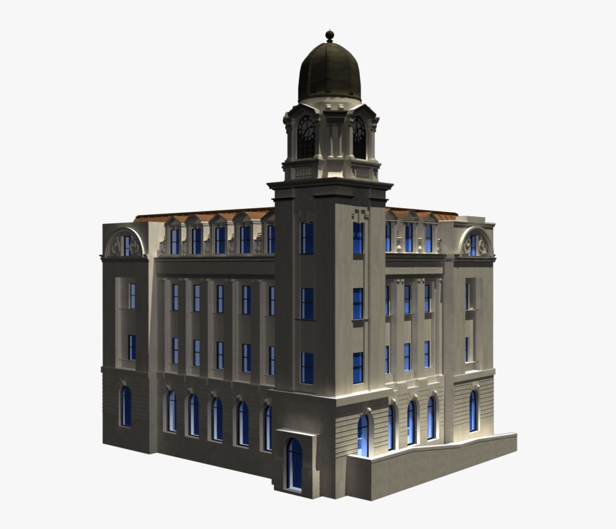 3d Post Office Clipart - Château, Transparent Clipart
