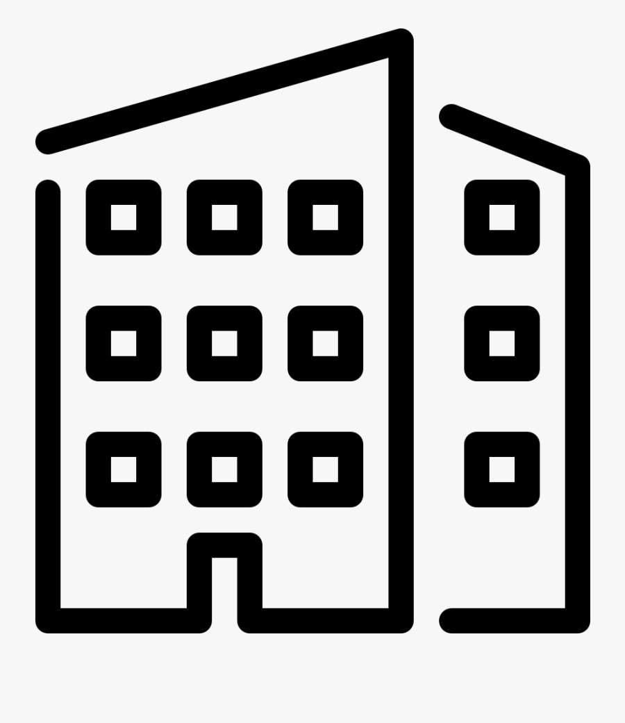 Building Office Building Office Building Office - Office Icon White Png, Transparent Clipart