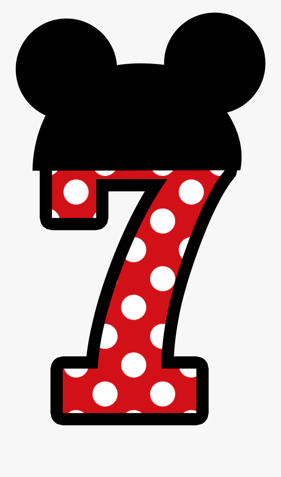 mickey mouse number 7 free transparent clipart clipartkey