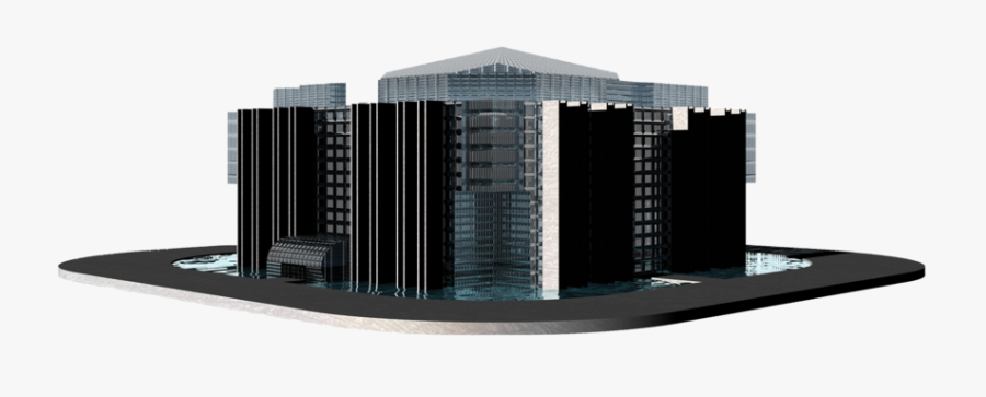 City - 3d Building Transparent Background, Transparent Clipart
