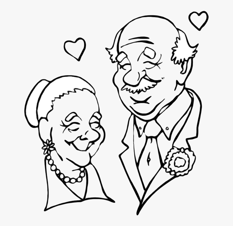 African American Grandparents Day Png - Grandparents Clipart Black And White, Transparent Clipart