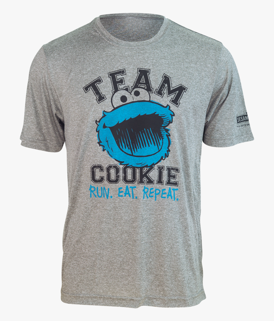 Clip Art Running Shirt Sesame Street - Cookie Monster Shirt, Transparent Clipart