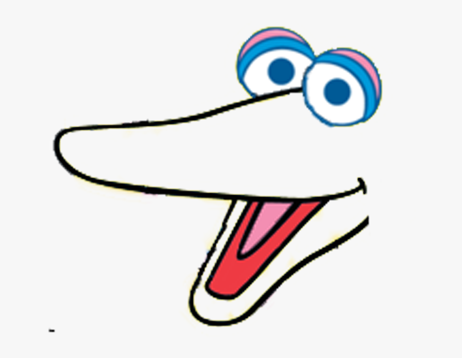 Sesame Street Big Bird Face Templates, Transparent Clipart
