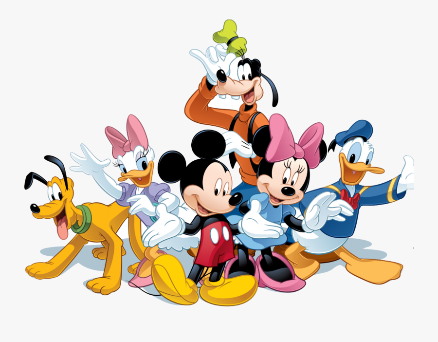 Mickey Mouse Clubhouse Png - Cartoon Mickey Mouse And Friends, Transparent Clipart
