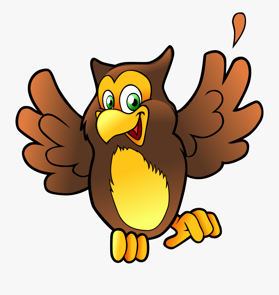 Happy Vector Graphic Image - Clip Art Happy Owl, Transparent Clipart