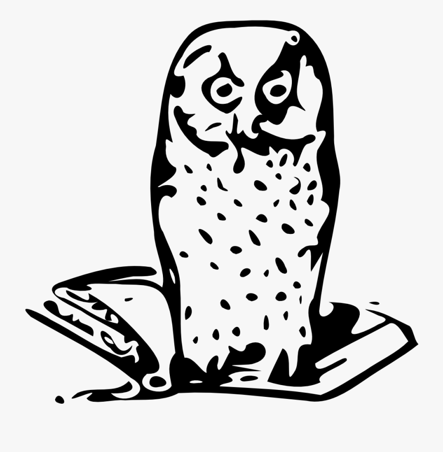Owl On Book - Buho Sabiduria Png, Transparent Clipart