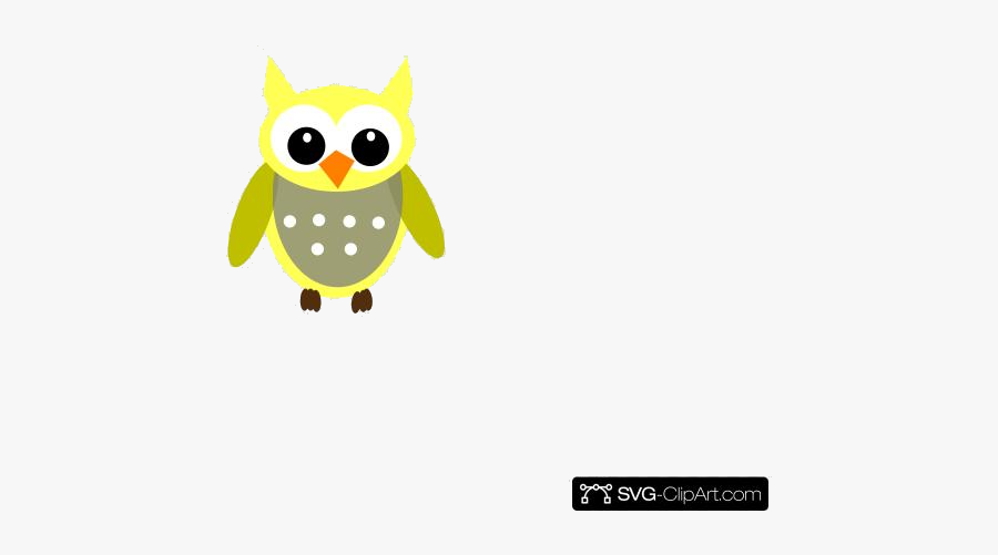 Yellow Owl Gray Clip Art Icon And Clipart Transparent - Clip Art, Transparent Clipart