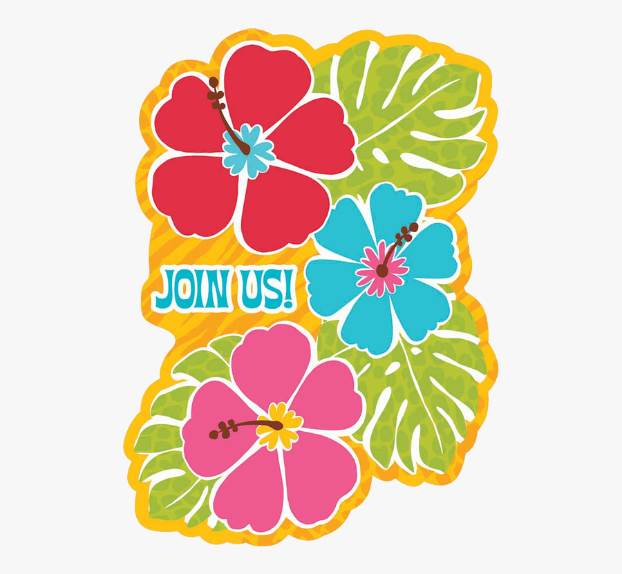Time To Wear Your Floral Shirts And Join Our Hawaiian - Clip Art Luau, Transparent Clipart