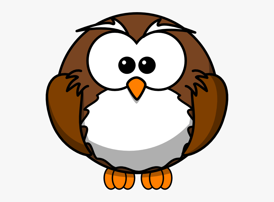Cartoon Owl Eyes - Owl With Number 1, Transparent Clipart