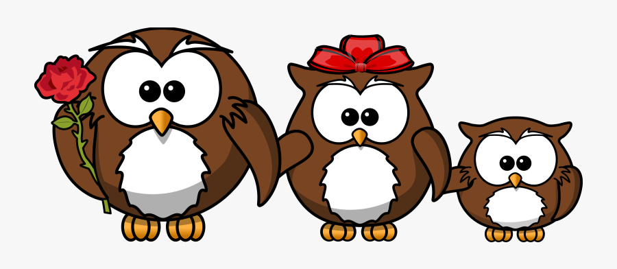Owl Family Clipart - Cartoon Owl, Transparent Clipart