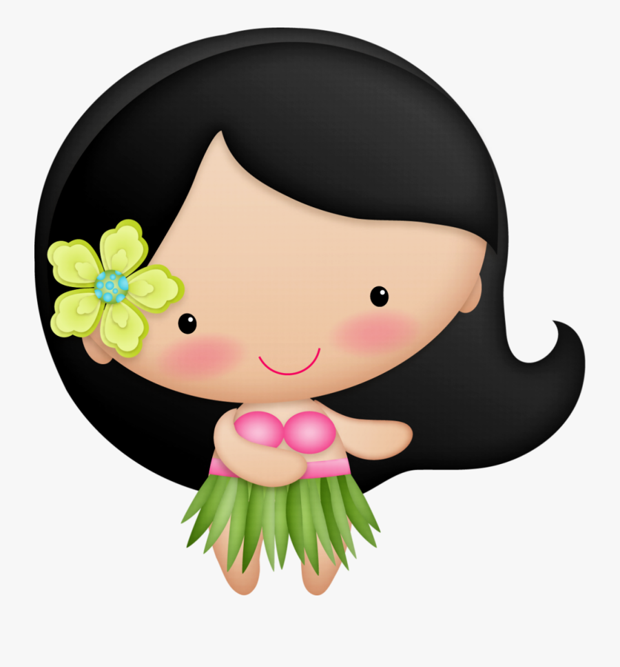 Transparent Luau Clip Art - Imagenes De Hawaianas En Caricatura, Transparent Clipart