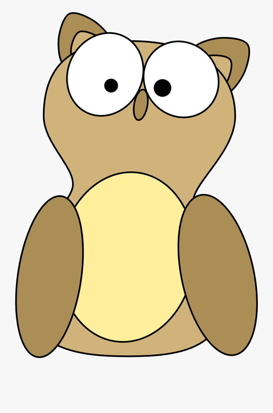 Owl - Cartoon Owl, Transparent Clipart