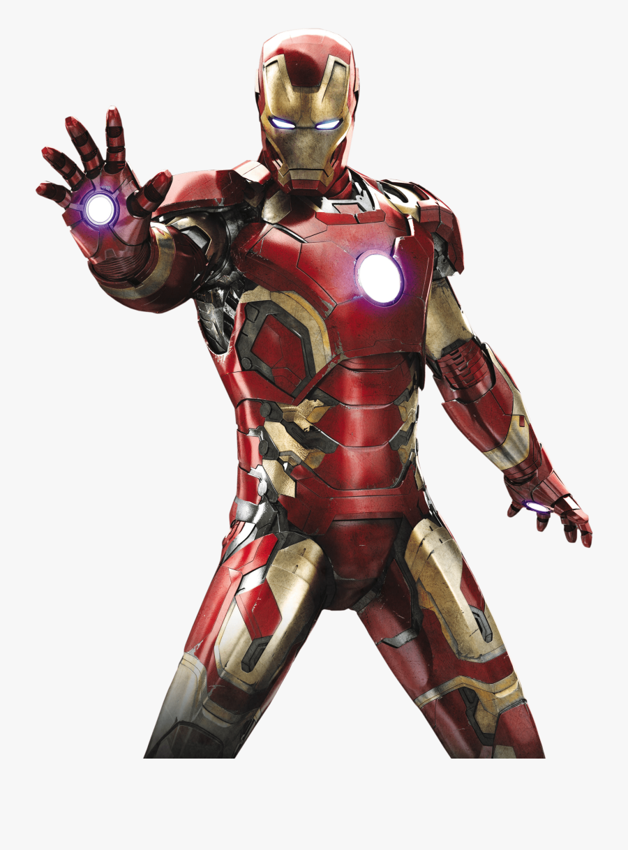 Iron Man Standing, Transparent Clipart