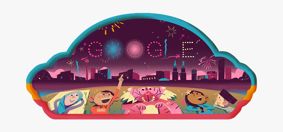 Google Malaysia National Day 2018, Transparent Clipart