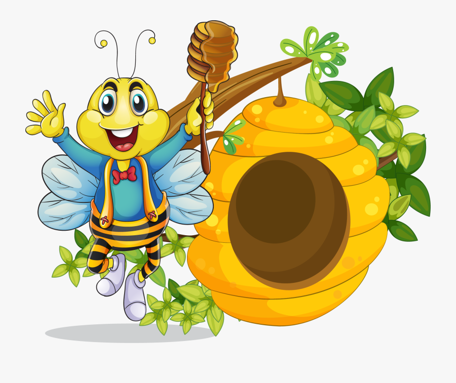 Beehive Cartoon Clip Art, Transparent Clipart