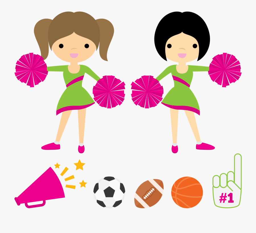 Cheerleader Euclidean Vector Clip Art - รูป การ์ตูน เชียร์ กีฬา, Transparent Clipart