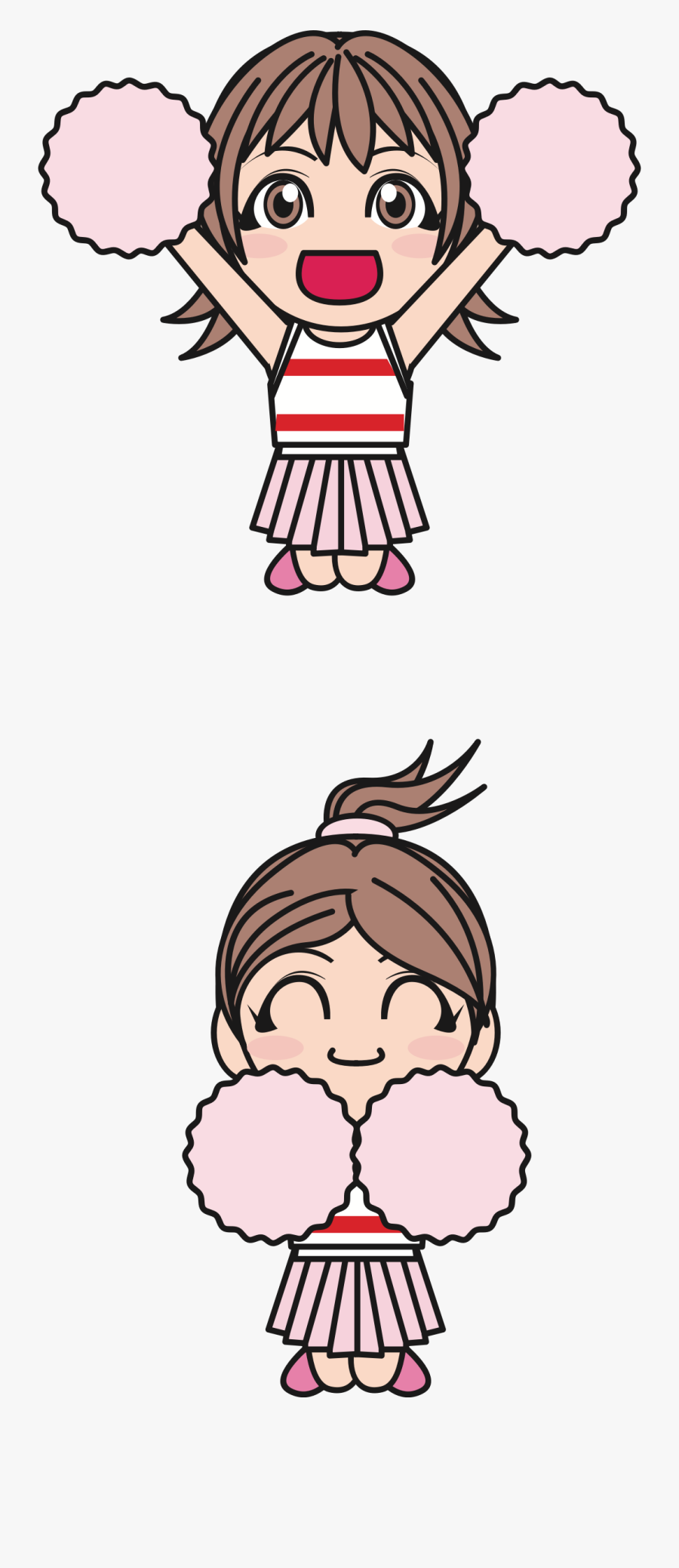 Cheerleader - Clip Art, Transparent Clipart