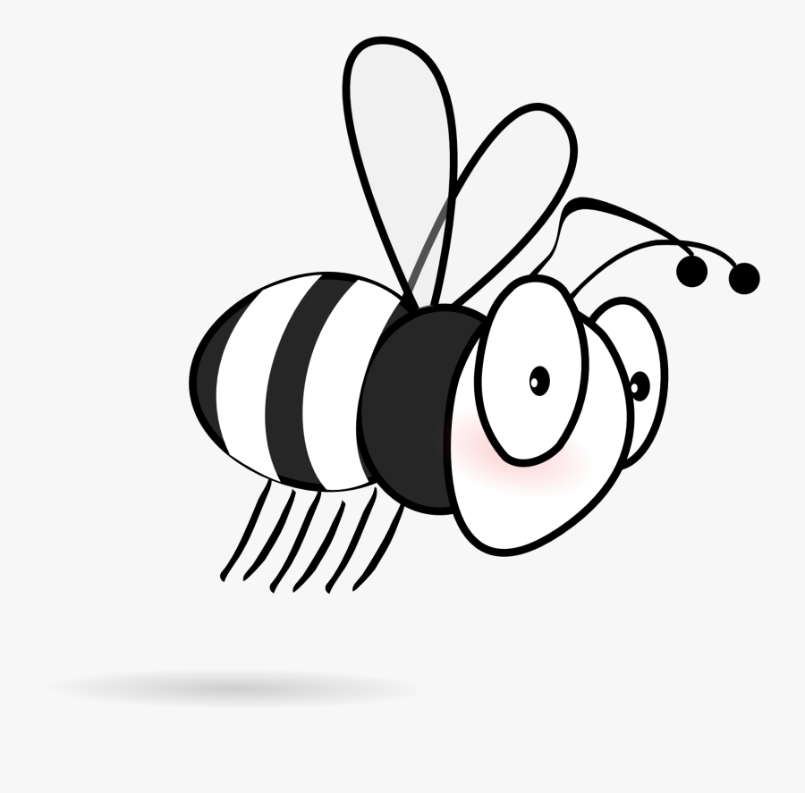 Clipart Of Zip, Bee And Membrane - Cartoon Bee, Transparent Clipart