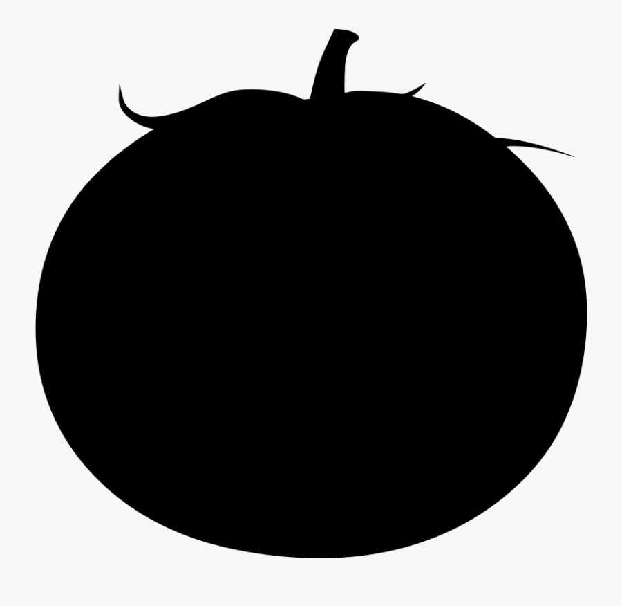 Tomato Svg Black And White - Scalable Vector Graphics, Transparent Clipart