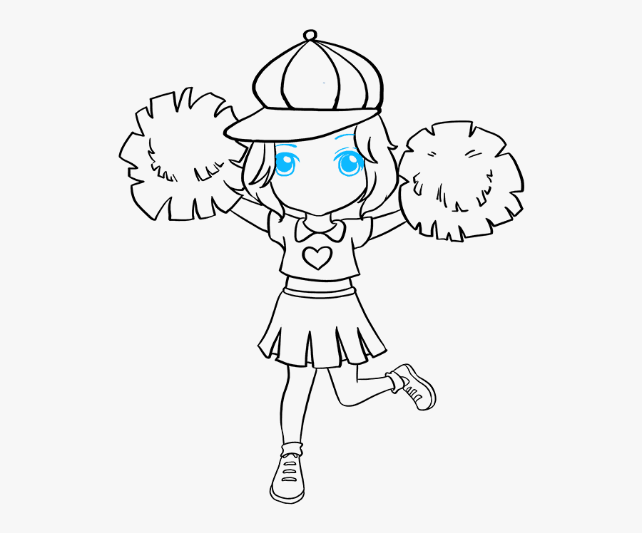 How To Draw Cheerleader, Transparent Clipart