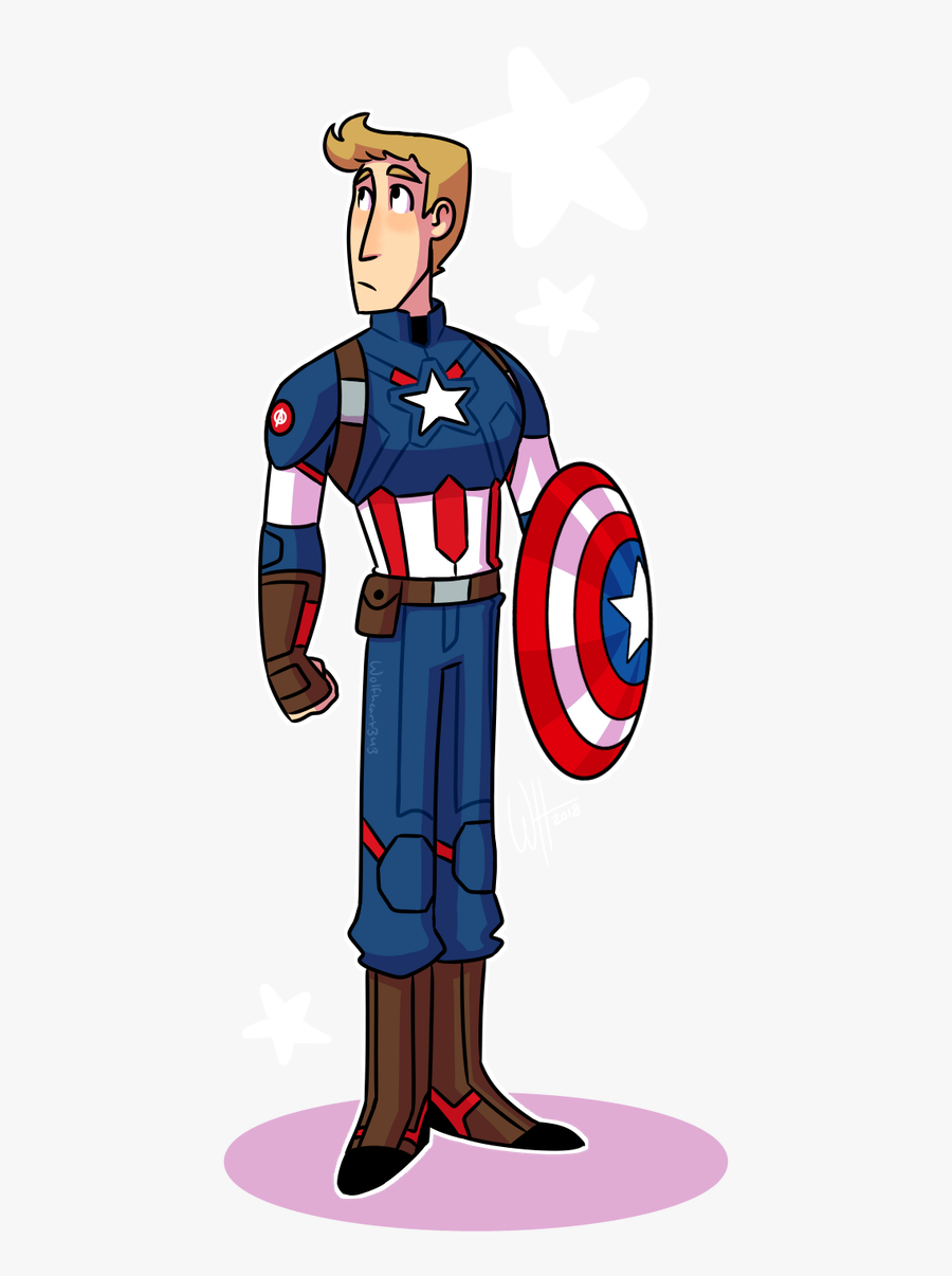 Iron Man Clipart Captain America - Cartoon Captain America Mcu, Transparent Clipart