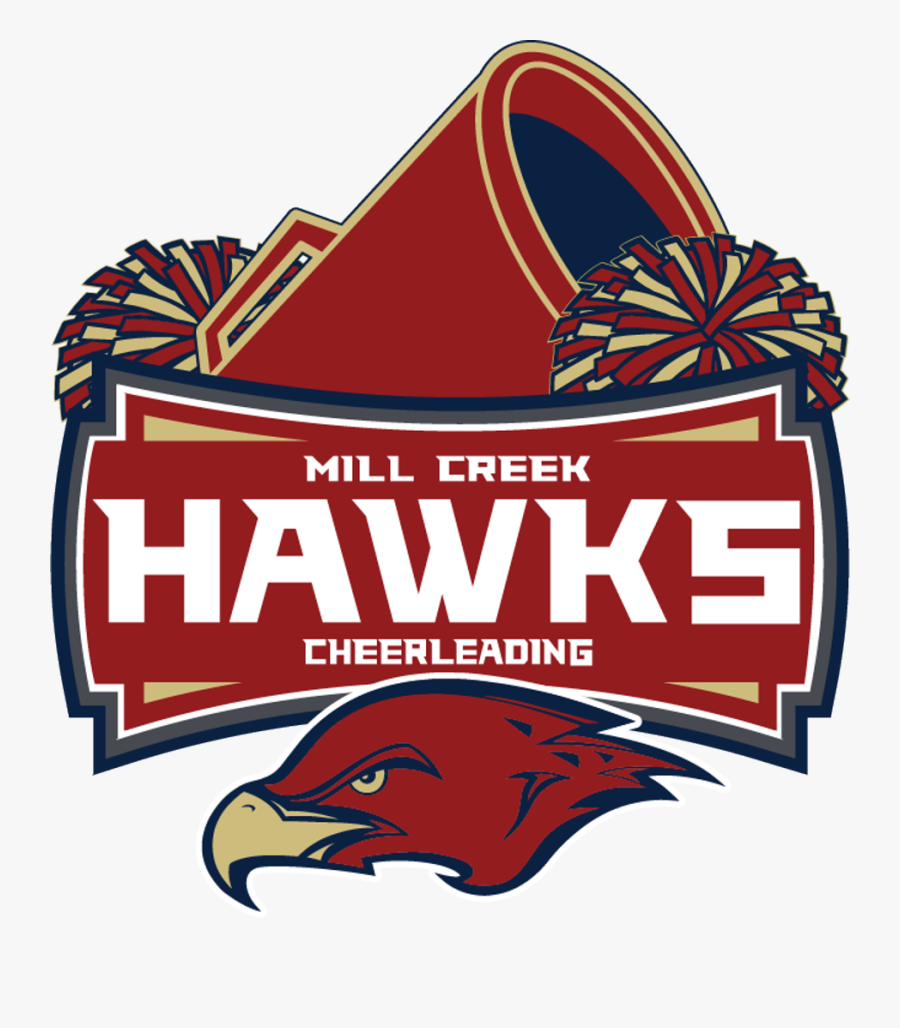 Mill Creek Hawks Cheer, Transparent Clipart
