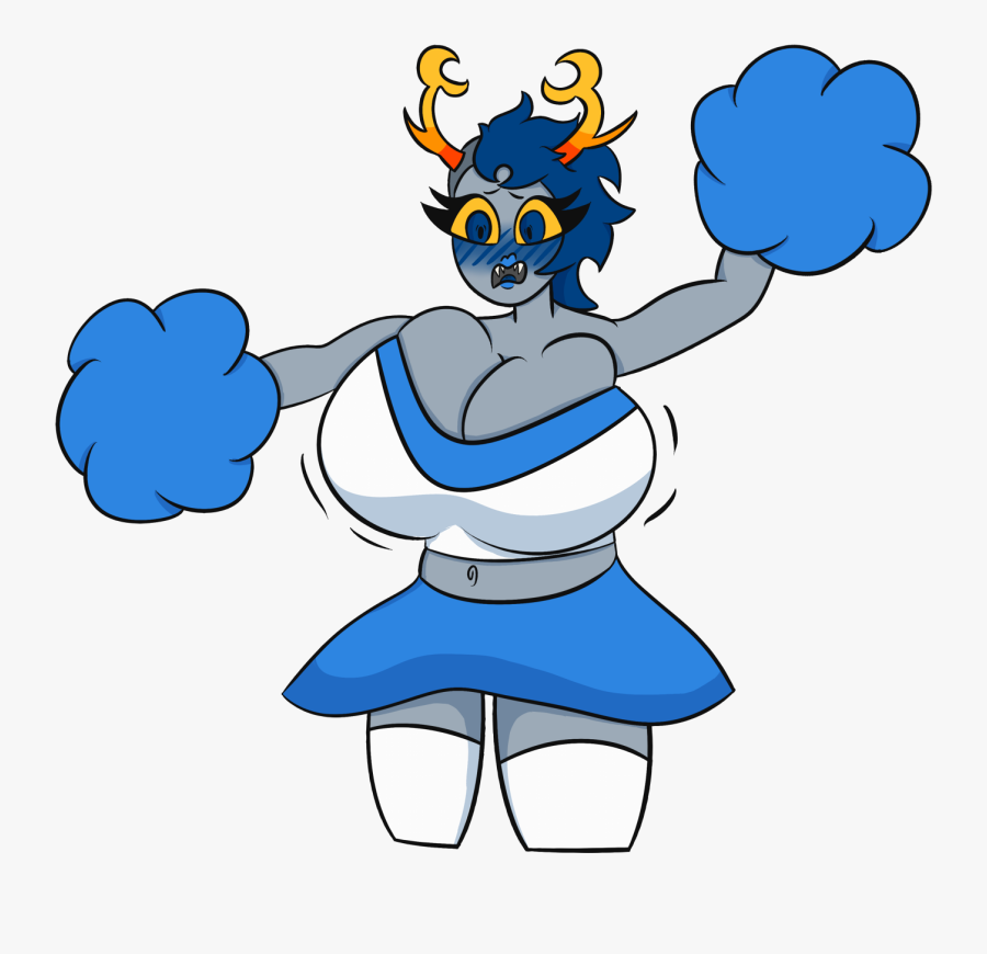 Elwurd Cheerleader - Cartoon, Transparent Clipart